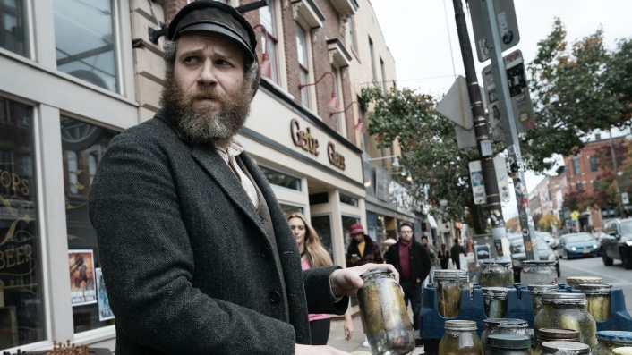 Seth Rogen plays two roles in HBO's An American Pickle