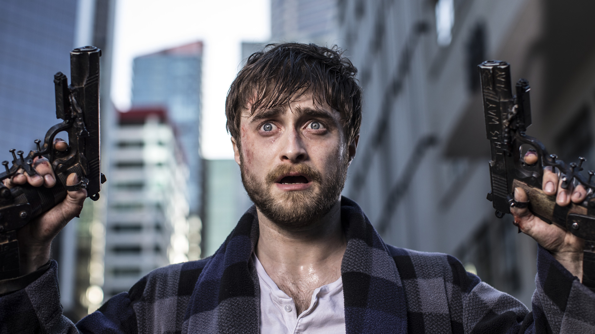 Trailer: Daniel Radcliffe has guns bolted to his hands in Guns Akimbo