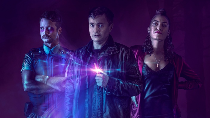 A dead cop & stoner medium team up in NZ buddy-comedy