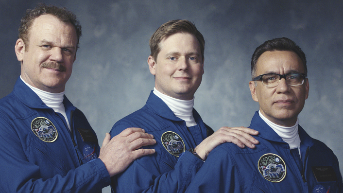 Three comedy greats try to prove their NASA chops in Moonbase 8